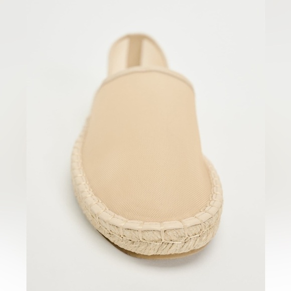 New ZARA Mesh Espadrilles With Jute Sole - Picture 4 of 5